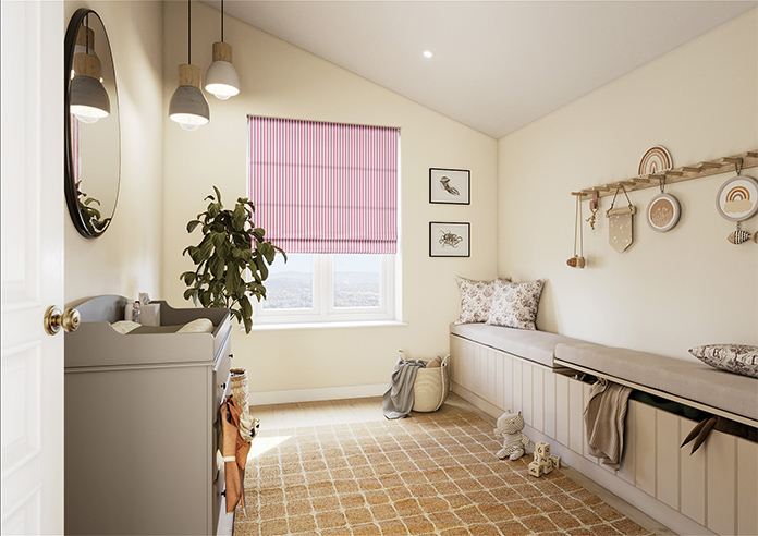 The British Stripe Co. Catherine, Notting Hill No.3 - Roman Blind - Image 6